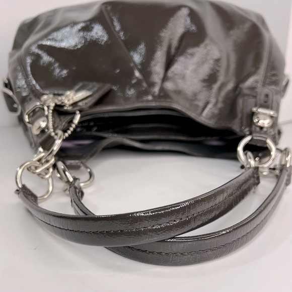 Coach Madison Maggie Mia Patent Leather Hobo Shoulder Bag - Picture 10 of 17